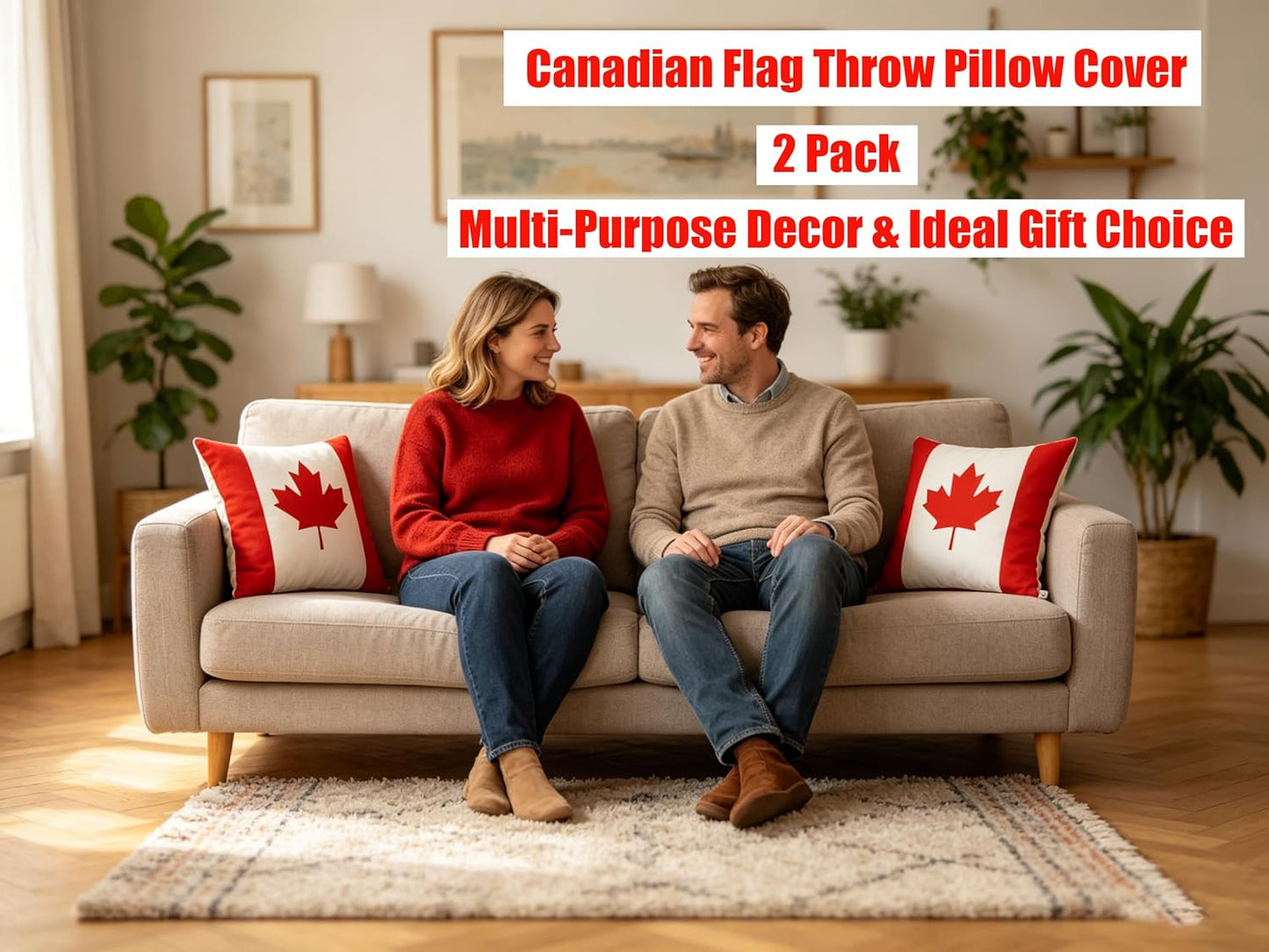 Canadian Flag Throw Pillow Covers: A Touch of Patriotic Style for Your Home