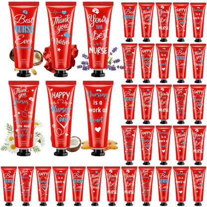 Leelosp 48 Pcs Nurse Week Gifts Bulk 2026 Nurse Appreciation Gifts Bulk for Women Nursing Hand Cream Mini Hand Lotion Travel Size Moisturizing for Nursing Student CNA Medical Assistant Accessories
