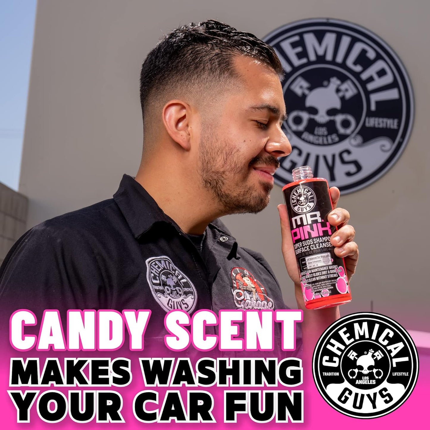Chemical Guys Mr. Pink Car Wash Soap - 64 oz Super Suds Foaming Car Wash Soap for Cannon, Blaster, or Bucket Washing - pH Balanced, Safe on Wax, Sealant, Ceramic, and Clear Coat Finishes