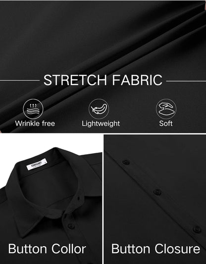 COOFANDY Mens Short Sleeve Button Down Shirts: A Game-Changer for Business Casual