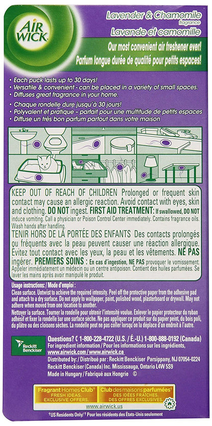 Airwick Stick Ups Air Freshener, Sparkling Citrus,Small Space Odor Eliminator, 2 Count