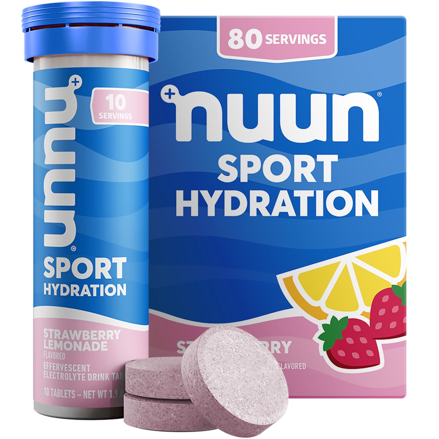 Nuun Sport Electrolyte Tablets with Magnesium, Calcium, Potassium, Chloride & Sodium, Gluten Free & Vegan, Mixed Flavors, 48 Pack (40 Servings Total)