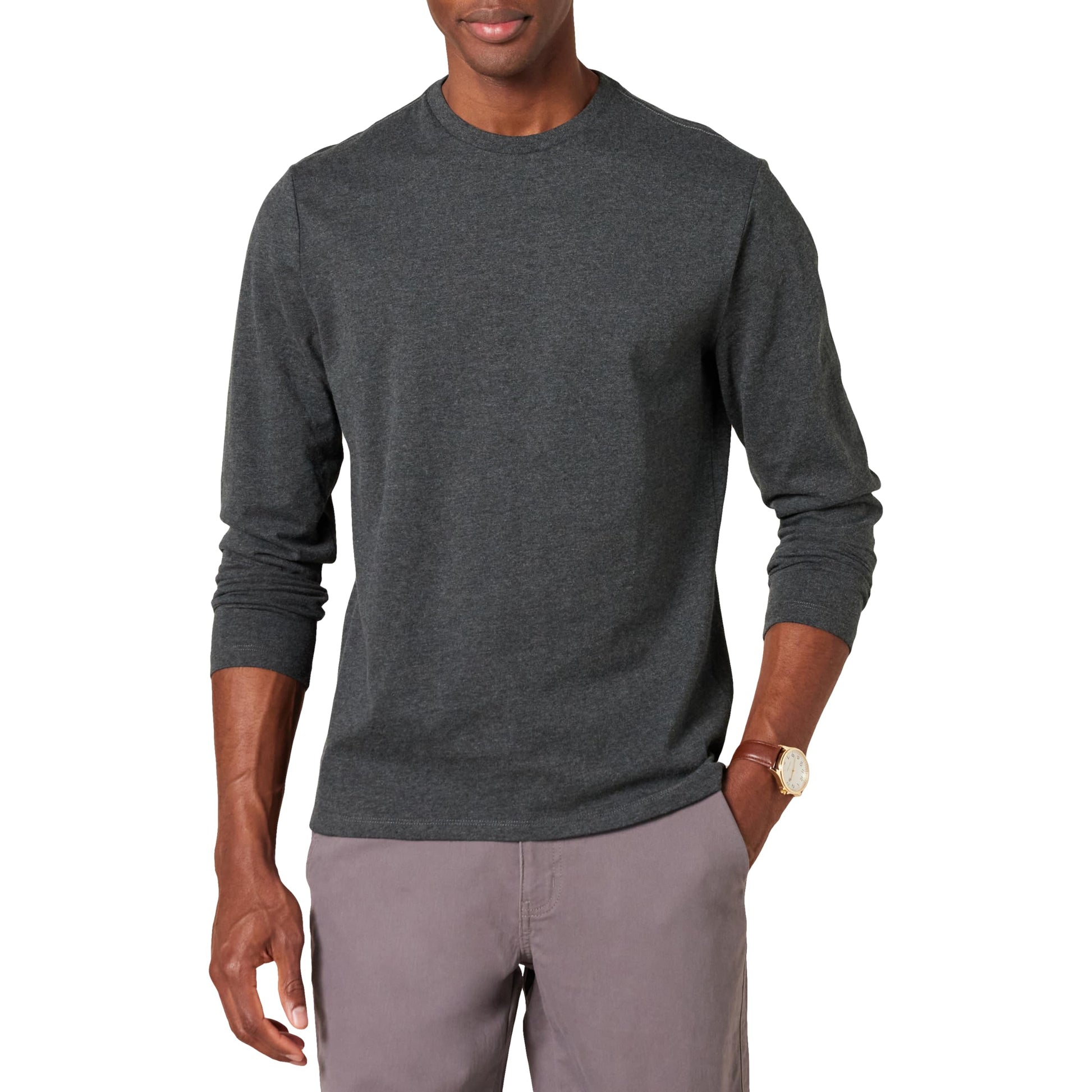 Amazon Essentials Mens Slim-Fit Long-Sleeve T-Shirt