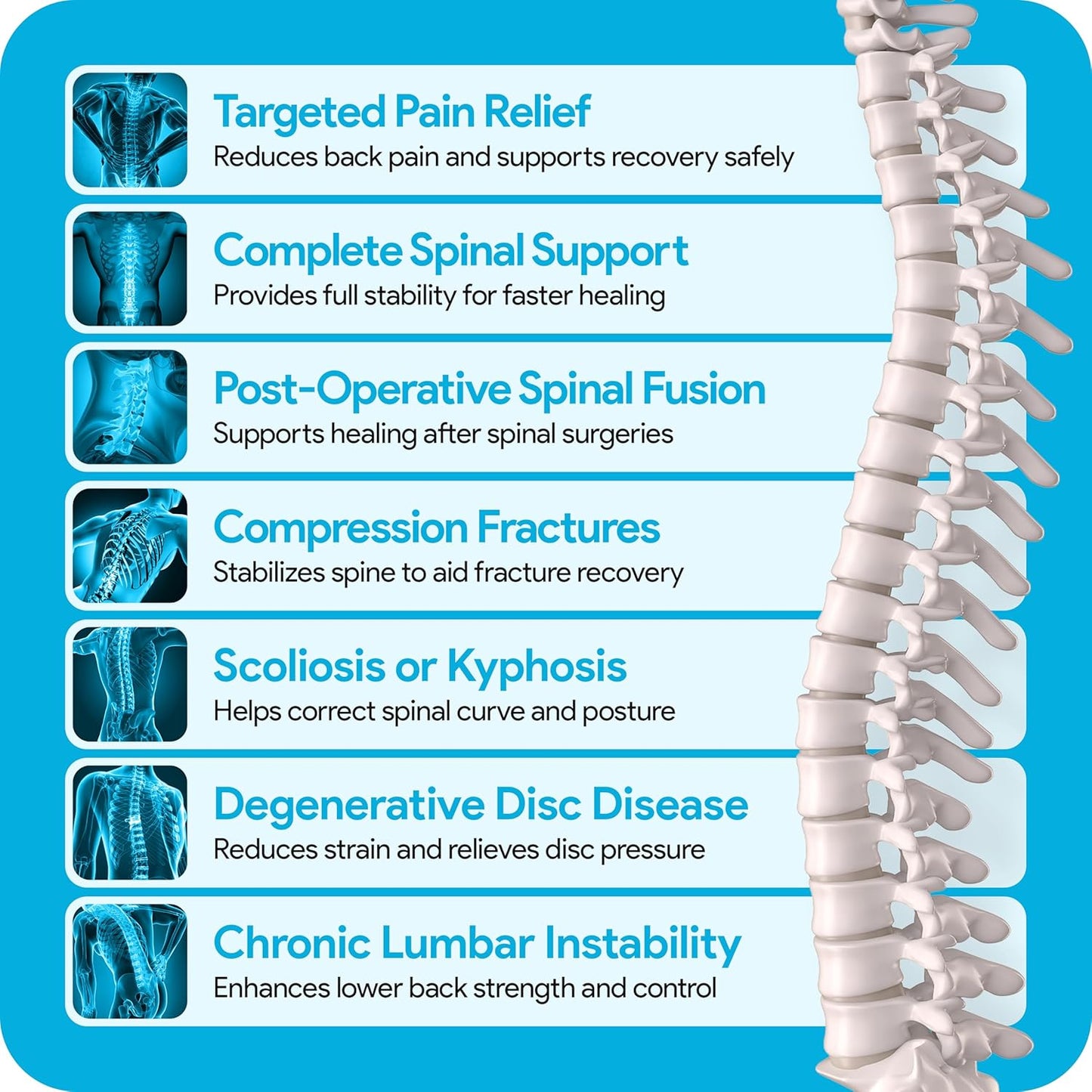 Comfyorthopedic TLSO Thoracic Full Back Brace L0456/L0457 – Medical Grade Upper & Lower Spine Support with Back Compression for Scoliosis, Kyphosis & Post-Surgery Pain Relief, Men & Women