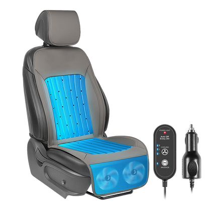 Paffenery 2026 Upgraded Cooling Car Seat Cover Front Seat, 12V-24V Ventilated Cooling Car Seat Cushion, Cooled Seat Cover for Car SUV Truck Universal Fit, Classic Black