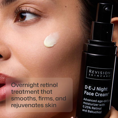 Revision Skincare D·E·J Night Face Cream®, Anti Aging Moisturizer, Antioxidant Rich with Retinol and Bakuchiol