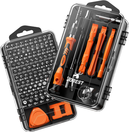 JOREST 40Pcs Small Precision Screwdriver Set, Mini Tool Kit with Torx T5 T6 T8 T9, Triwing Y00, Star Pentalobe, Repair for Ring Doorbell, Laptop, PC, Switch, PS5, Xbox, MacBook, iPhone, Watch, Glasses