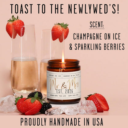Mr. and Mrs. Est. 2026 Candle: A Thoughtful Gift for Newlyweds