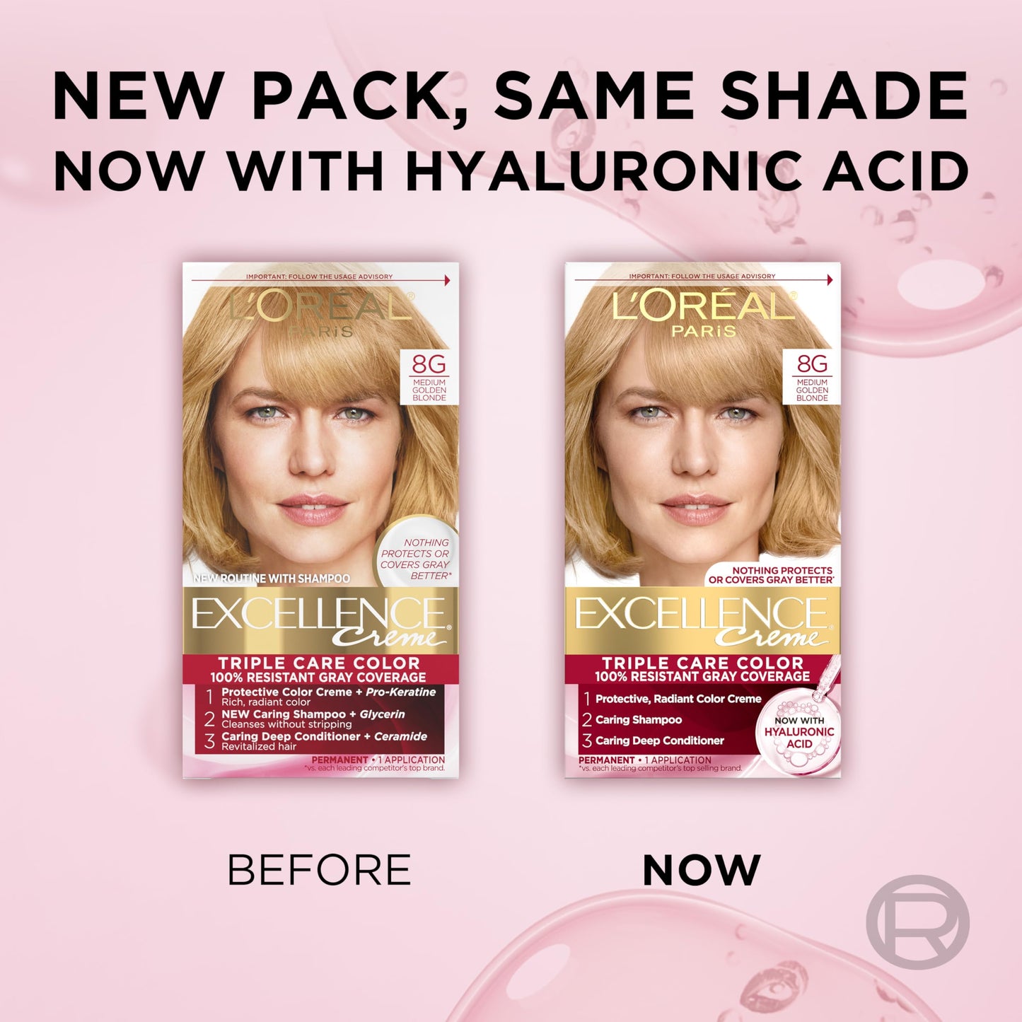 L'Oréal Paris Excellence Crème Permanente Haarfarbe, dreifache Pflegehaarfarbe mit Hyaluronsäure für 100% Grauabdeckung, 4AR Dunkles Schokobraun, 1 Packung (Verpackung kann variieren)