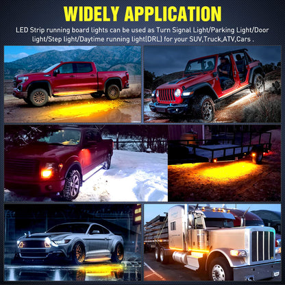 Nilight 4Pcs Car Underglow Neon Accent Strip Lights 252 LEDs RGB 8 Color Sound Active Function Music Mode with Wireless Remote Control Underbody Light Strips for Cars Van SUV Truck