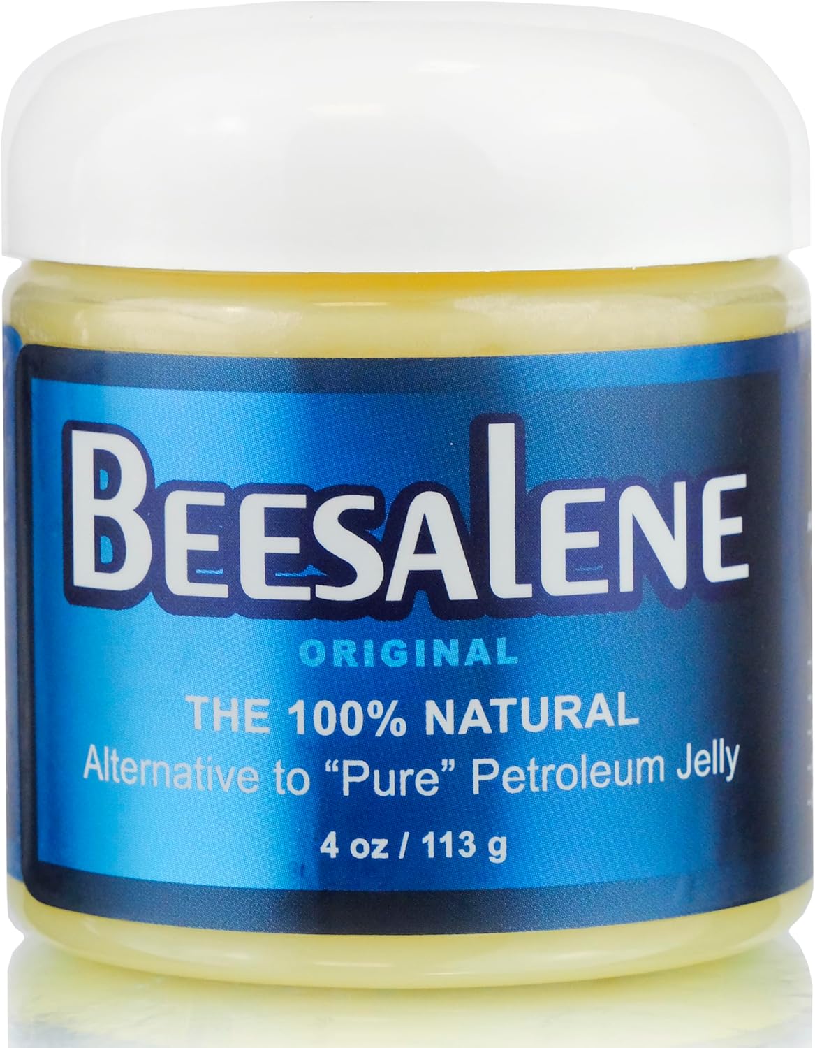 Beeseline Original - 100% Natural & Hypoallergenic Alternative to Petroleum Jelly - Lips, Hands, Baby, Makeup Remover and More (4 oz)