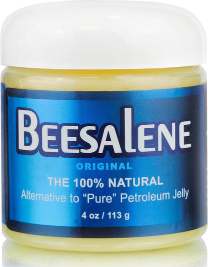 Beeseline Original - 100% Natural & Hypoallergenic Alternative to Petroleum Jelly - Lips, Hands, Baby, Makeup Remover and More (4 oz)