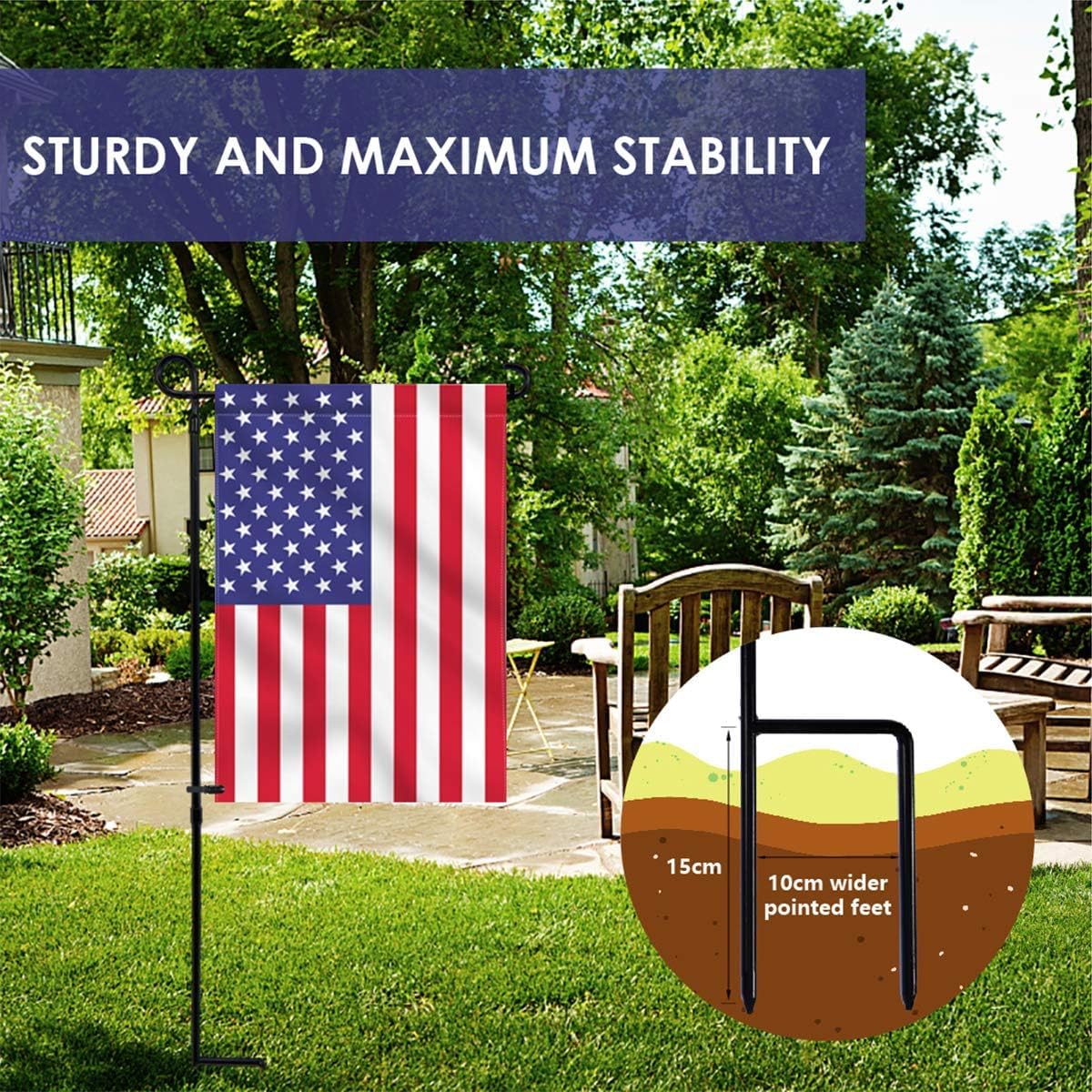 YEAHOME Garden Flag Holder Stand Review: A Sturdy and Easy-to-Use Outdoor Decoration