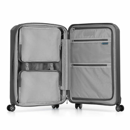 Traveler's Choice Pagosa Hardshell Expandable Luggage with Spinner Wheels, Slate Blue, 3-Piece Set (22/27/30)