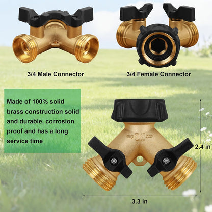 Biswing Garden Hose Splitter 2 Way - A Game Changer for Multi-Tasking Gardeners