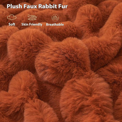 LIFEREVO Fluffy Faux Rabbit Fur Bubble Throw Review: A Soft, Stylish, and Versatile Blanket