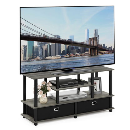 Furinno TOMI TV Stand, 5-Cube Entertainment Center with Open Shelf, Reversible TV Console, for Living Room, Bedroom, Home Office, Green