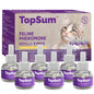 TopSum Cat Calming Pheromone Diffuser: Feline Pheromones Plug in for Stress, Alone At Home, Spraying, Fighting, Scratching, Aggression & Excessive Meowing (Purple– 6 Refills)