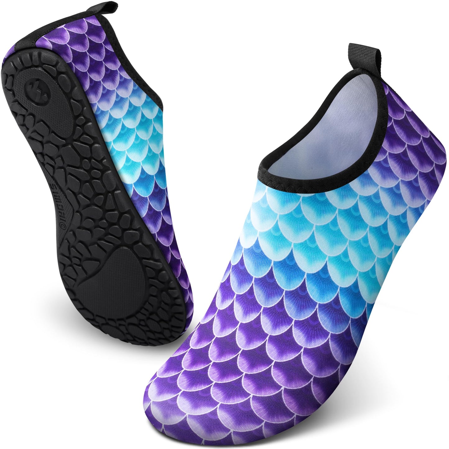 SIMARI Water Shoes for Women Men Swim Aqua Socks Beach Pool Essentials Barefoot Surf River Boat Kayak Sea Yoga Sand Exercise Sport Accessories Breathable Quick-Dry Adult Youth Kid Size SWS001