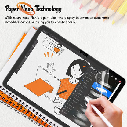 KCT 2 Pack Paperfeel Screen Protector Compatible with iPad A16 11th Generation 2025 11 inch/iPad 10th 2022 10.9 inch & iPad Air 11 inch M4/M3/M2 (2026/2025/2024), Write as Real Paper, Anti Glare