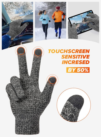 TRENDOUX Merino Wool Winter Gloves