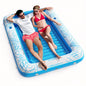 Jasonwell 4 in 1 Inflatable Tanning Pool Lounger Float - Sunbathing Lounge Floatie Raft Toys, Water Filled Tanning Bed Mat Pad Blow Up Kiddie Pool with Ball Pit for Adult, Kids (L)