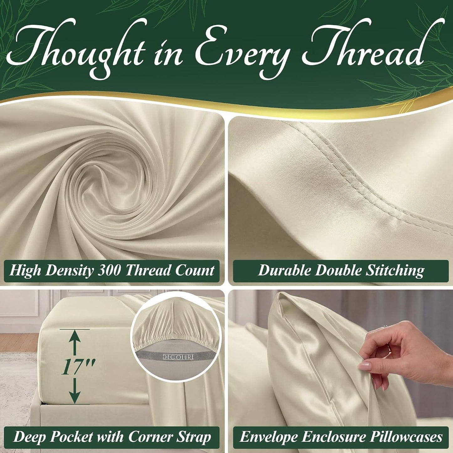 DECOLURE Bamboo Sheets: The Ultimate Sleep Solution for Hot Sleepers