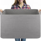 OIASKET 95L Extra Large Blanket Basket, 24" x 16.9" x 14.2" Woven Storage Basket for Living Room, Nursery Blanket Storage for Toys, Towels, Dirty Clothes (Grey)
