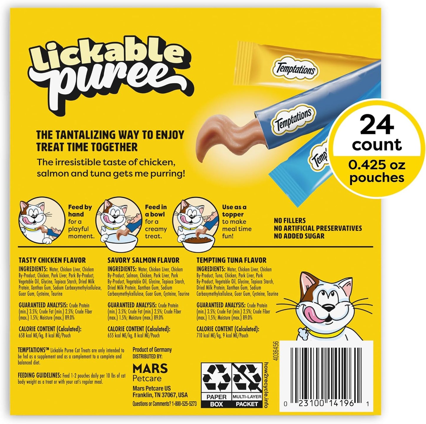 Temptations Creamy Puree Squeezable Lickable Cat Treats: A Feline Favorite