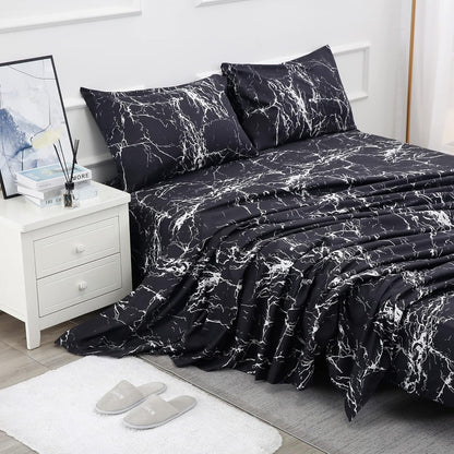 Bed Sheet Set 3 Pieces - Twin Size - Soft Durable Microfiber Bedding Sheet Set