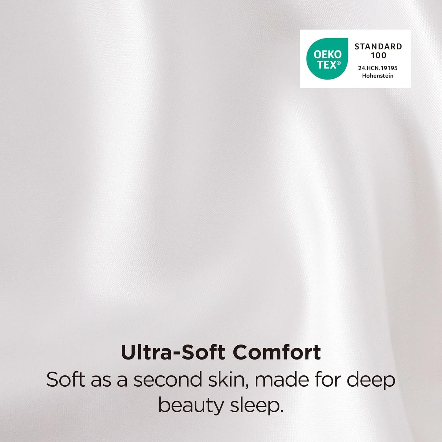 Bedsure Satin-Kissenbezug, Queen-Size, 2er-Pack, Seidenkissenbezügen ähnlich, seidige Kissenhüllen mit Hotelverschluss, Raumdeko, Valentinsgeschenke für Frauen und Männer, Grau, 50x75 cm