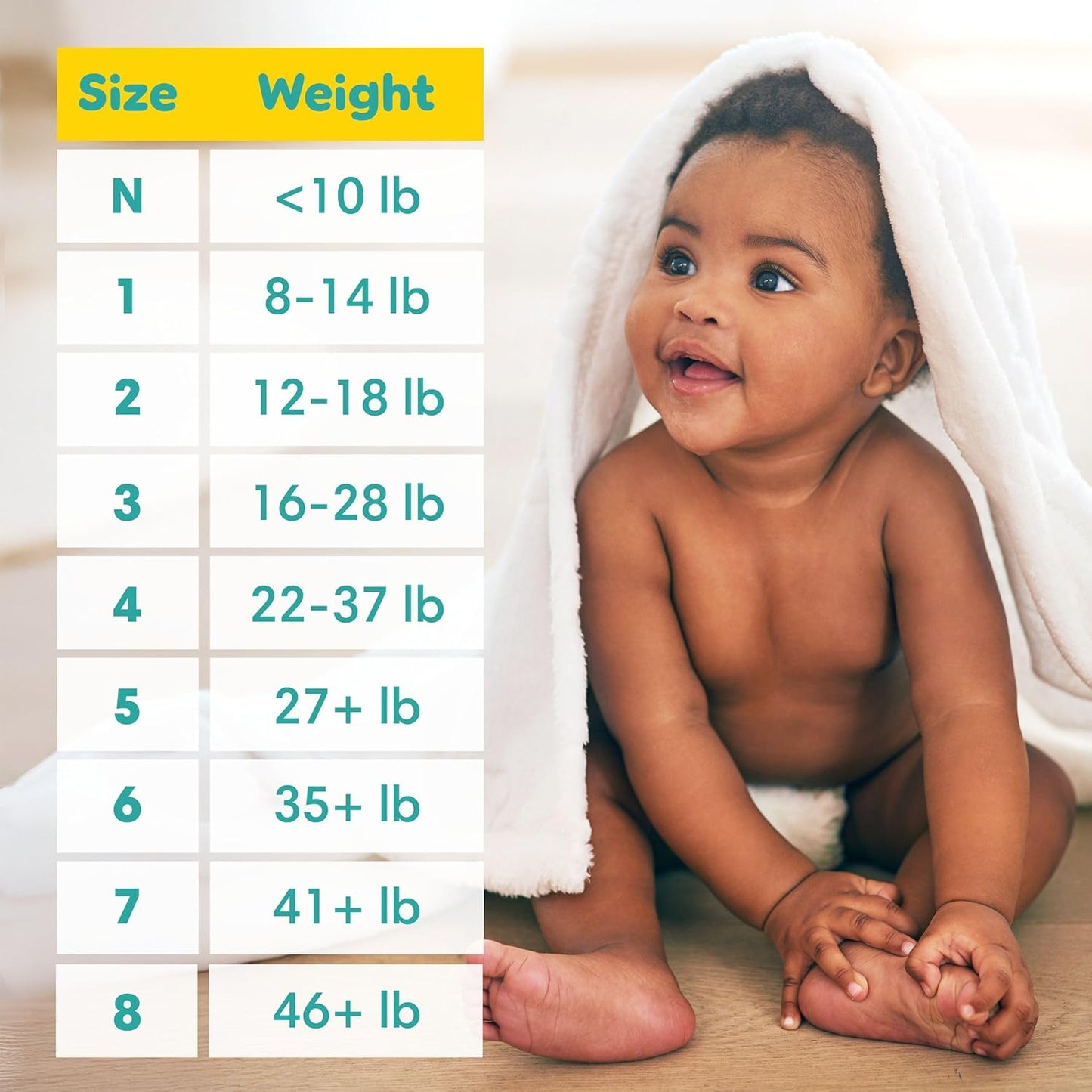 Pampers Swaddlers Windeln, Größe 0 (bis 4,5 kg), 84 Stück, Saugfähig, Hält Babys trocken und bequem, Hautverträgliche Einwegwindel