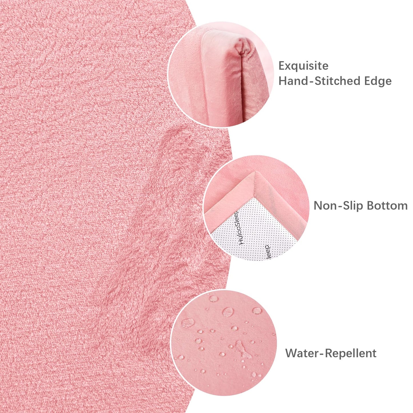 Huloo Sleep Ultra Soft Baby Spielmatte für den Boden, 3,3 cm dicke Elasti-Foam 127x127 cm Laufgittermatte für Kleinkinder, rutschfeste Rückseite, sicher zum Krabbeln und für die Bauchlage, Tatami-Stil (Dunkelgrau)