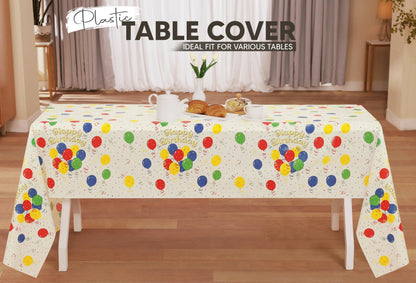Utopia Kitchen Einweg-Tischdecke aus Kunststoff (12er Pack – 137x274 cm) Weiß Rechteckige Tischdecke Wasserdicht Schmutzabweisend Party-Tischdecke