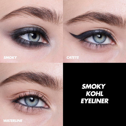 e.l.f. Smoky Kohl Eyeliner, Augenstift für langanhaltende, ausdrucksstarke, hochpigmentierte Make-up-Looks, vegan & tierversuchsfrei, Black Velvet