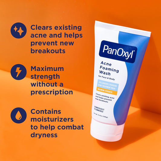 PanOxyl 10% Benzoyl Peroxide Acne Foaming Wash: A Game-Changer for Clear Skin
