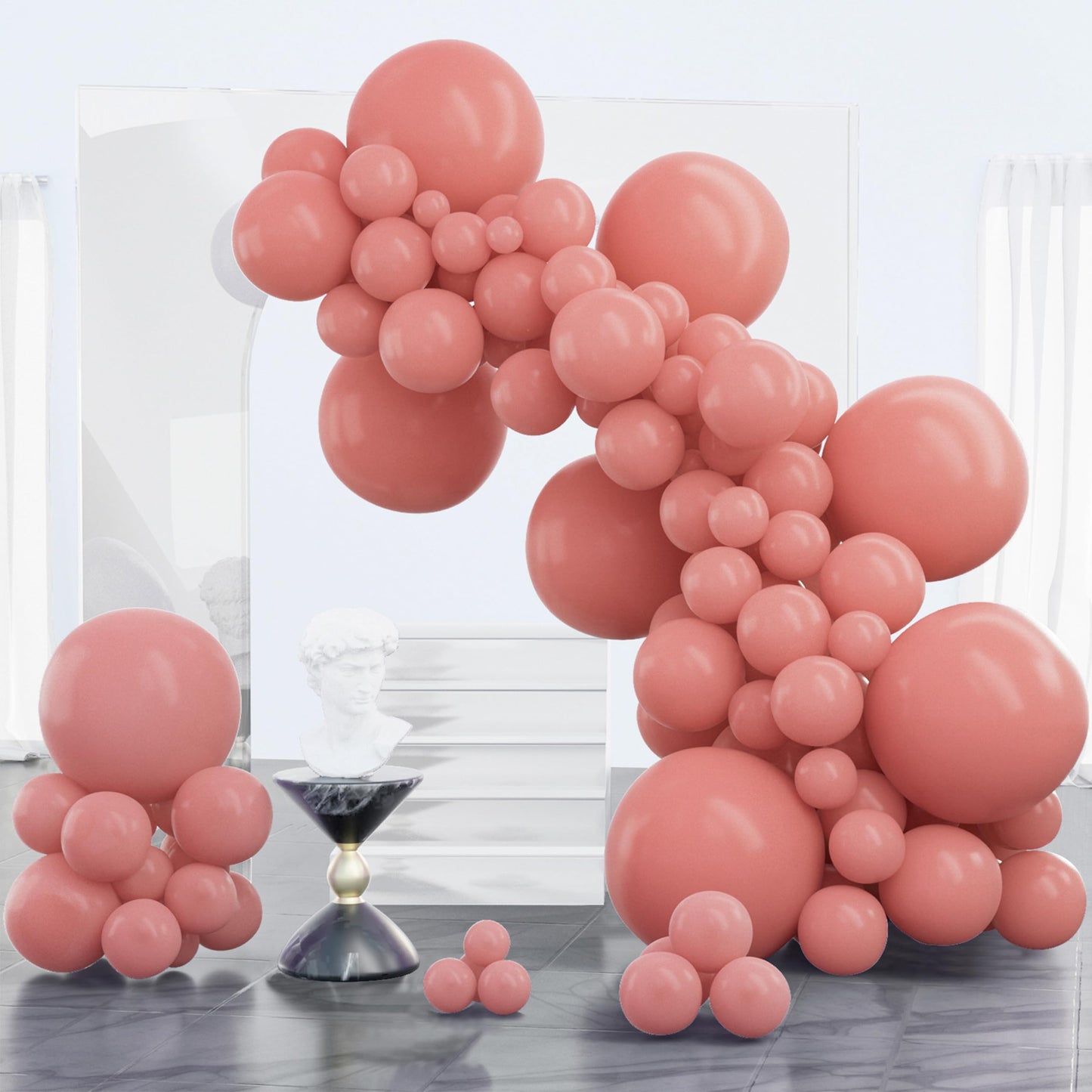 PartyWoo Light Pink Balloons 100 pcs Different Sizes of 36 18 12 10 5 Inch Pastel Baby Pale Pink Balloon Arch Kit Garland for Baby Shower Valentine's Day Princess Birthday Party Decorations Pink-Y48