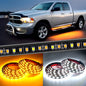 Nilight 4Pcs Car Underglow Neon Accent Strip Lights 252 LEDs RGB 8 Color Sound Active Function Music Mode with Wireless Remote Control Underbody Light Strips for Cars Van SUV Truck