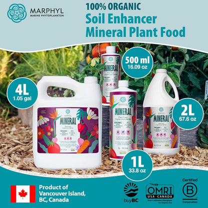 MARPHYL Universaldünger – Organischer, nährstoffreicher Dünger & Bodenverbesserer für Zimmer- & Gartenblumen, Gemüse, Sukkulenten, Bambus & Hydrokulturen