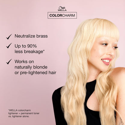 COLORCHARM Permanente Flüssigtönungen | Neutralisiert Gelbstich | Frei von Parabenen | Vegan | T18 Hellstes Aschblond | 41 ml