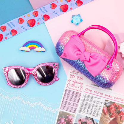 PinkSheep Sonnenbrille für Mädchen, polarisierte Sonnenbrille für Babys und Kinder mit Etui, Einhorn, Oval, Katzen, Herzbrillen, UV400-Schutz