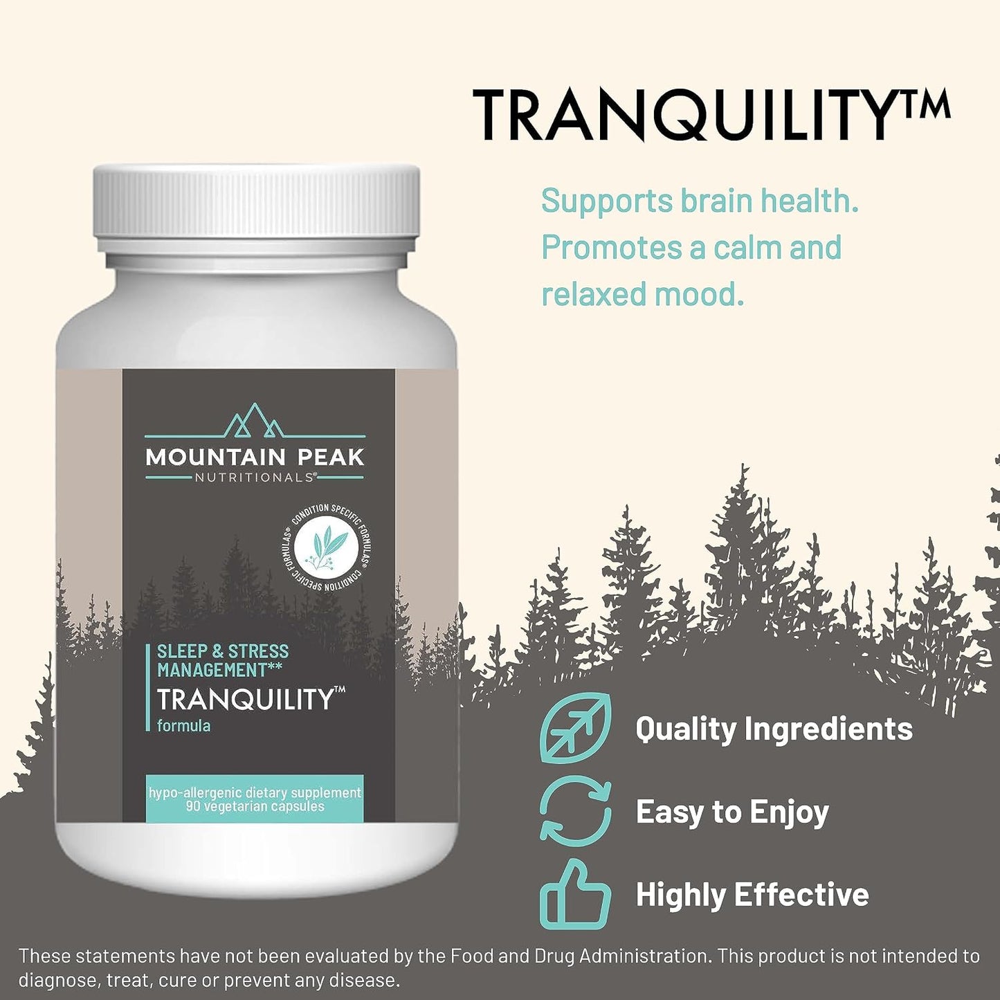 Mountain Peak Nutritionals Ultimate Relaxation Bundle - Tranquility & Sleep Easy - Promoting A Calm & Relaxed Mood for Better Rest - Sleep Support Supplements w/Vitamins B6 & B12
