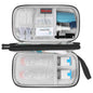 Elonbo Kit Bag, EpiPen Carrying Case, Travel Medicine Kit for 2 Epi Pens or Auvi Q, Asthma Inhaler, Nasal Spray, Allergy Meds, Diabetic Supplies, Ventolin Inhaler Organize Holder Case, Black