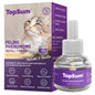 TopSum Cat Calming Pheromone Diffuser: Feline Pheromones Plug in for Stress, Alone At Home, Spraying, Fighting, Scratching, Aggression & Excessive Meowing (Purple– 6 Refills)