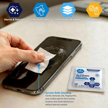 MED PRIDE Sterile Alcohol Prep Pads: A Must-Have for Sanitization Needs