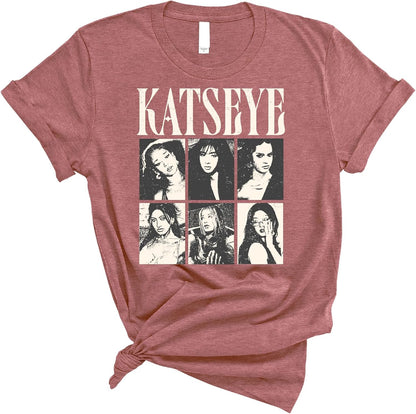 KATSEYE Vintage Style Photo Collage T Shirt - A Retro Pop Culture Casual Streetwear Tee