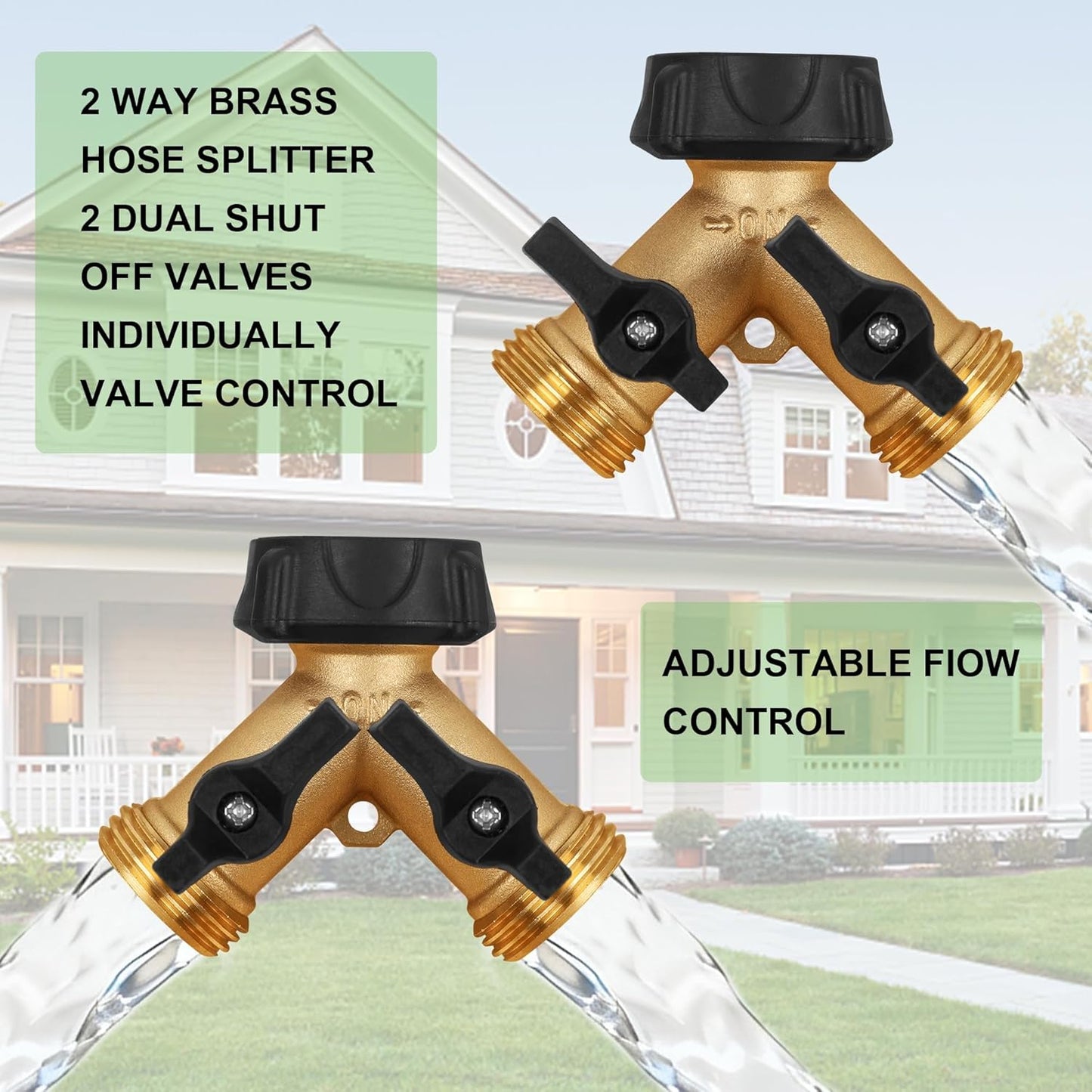 Biswing Garden Hose Splitter 2 Way - A Game Changer for Multi-Tasking Gardeners