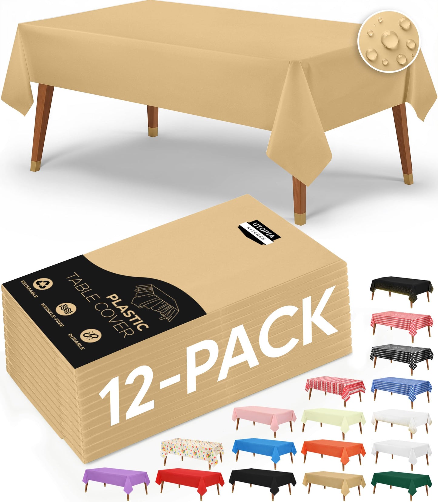 54X108 Inch - 12PCGold