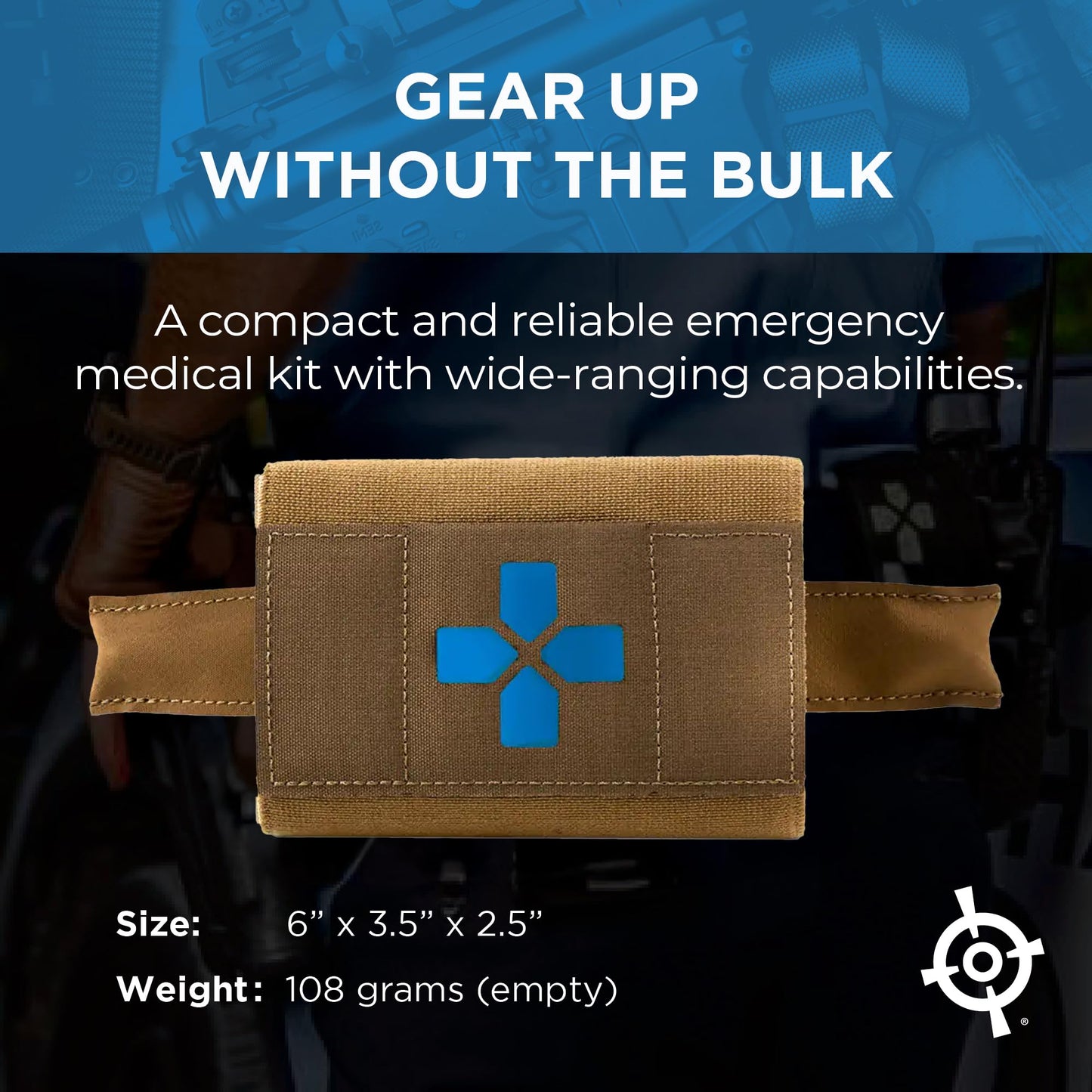 Blue Force Gear Micro Trauma Kit Now! – Empty – Belt Mounted Medical Belt Pouch for First Aid Supplies