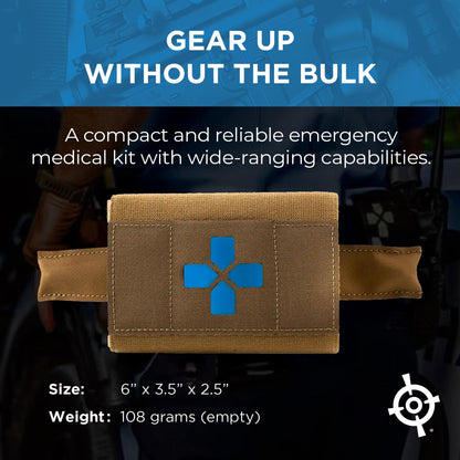 Blue Force Gear Micro Trauma Kit Now! – Empty – Belt Mounted Medical Belt Pouch for First Aid Supplies